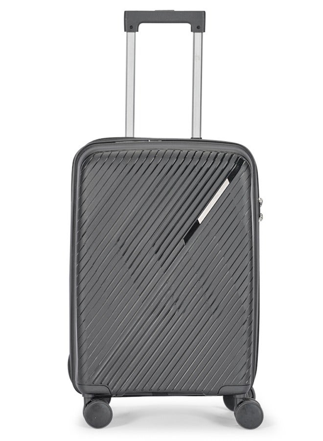 LIMRA Travel Bags Premium 20-Inch Polypropylene (PP) Hard Shell Carry-On Luggage Ultra-Lightweight Travel Suitcase with 360° Spinner Wheels and TSA Lock –Dark Grey Color - Image 2